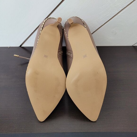 NEW BCBGeneration Taupe Hinna Women's Size 6.5 Lace-Up Stiletto Ankle Bootie 6PT - Picture 10 of 11